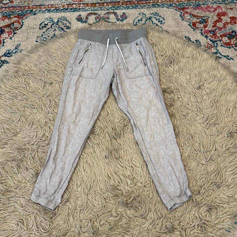 Athleta linen jogger pants size 0